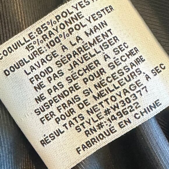 Walter Baker Plaid Long Length Oversized Blazer Jacket Black Button Size Large - Picture 11 of 12